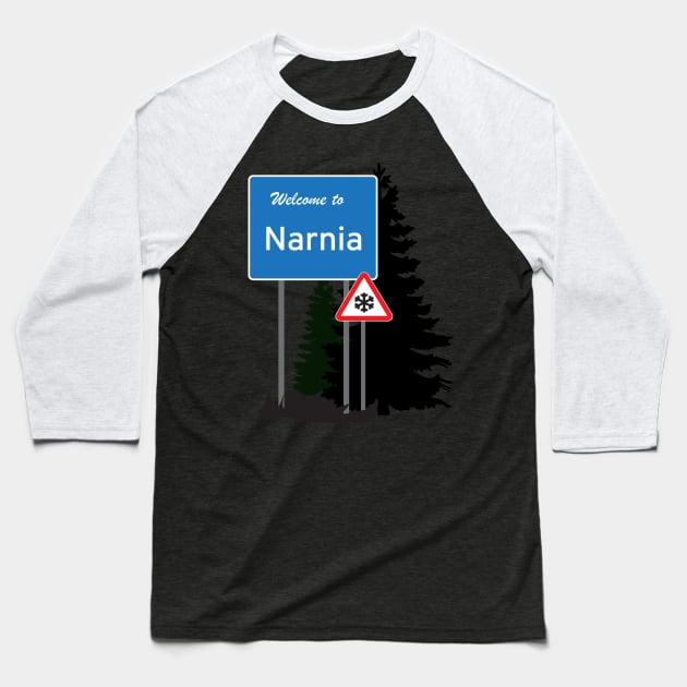 Narnia traffic Baseball T-Shirt by TinkM